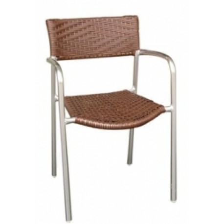Aluminum wicker chair